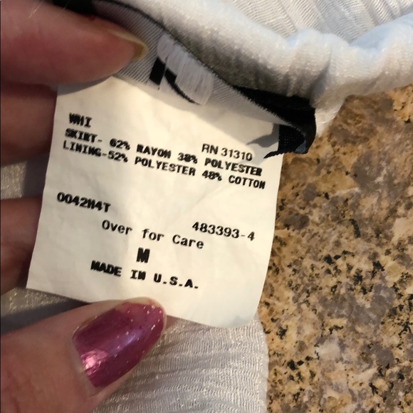 Iz Byer Lined White High Low Skirt I Wore As Dress - Picture 6 of 12